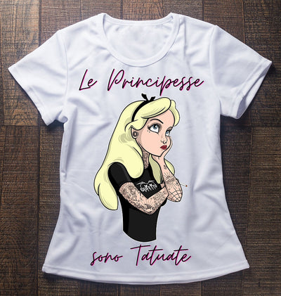 T-shirt Donna PRINCIPESSE TATTOO ( P4598764 ) - Gufetto Brand 
