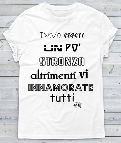 T-shirt Donna Devo Essere ( S324 ) - Gufetto Brand 