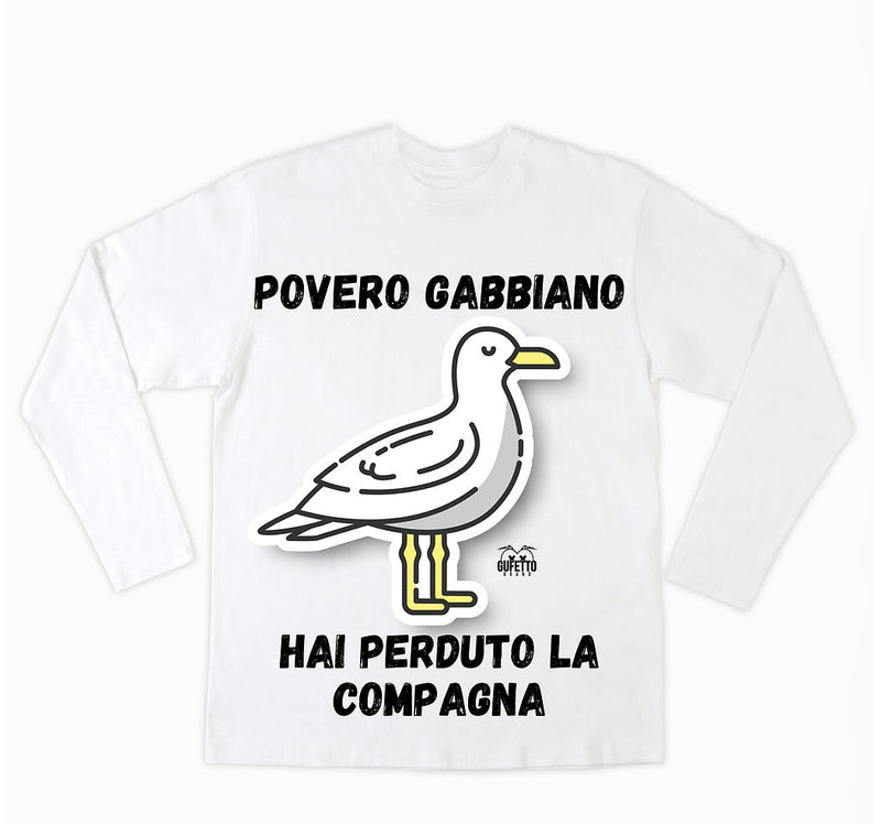 T-shirt Uomo Povero Gabbiano ( G7843127 ) - Gufetto Brand 