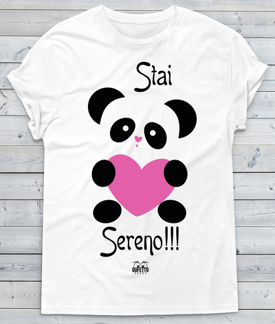 T-shirt Donna Stai Sereno!!! - Gufetto Brand 