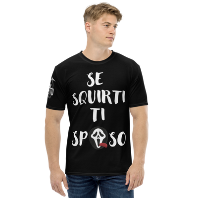 T-shirt uomo Nera SQUIRTI - Gufetto Brand 