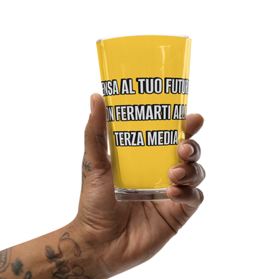 Bicchiere da birra TERZA MEDIA - Gufetto Brand 