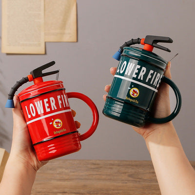 Divertente tazza con design estintore - Gufetto Brand 