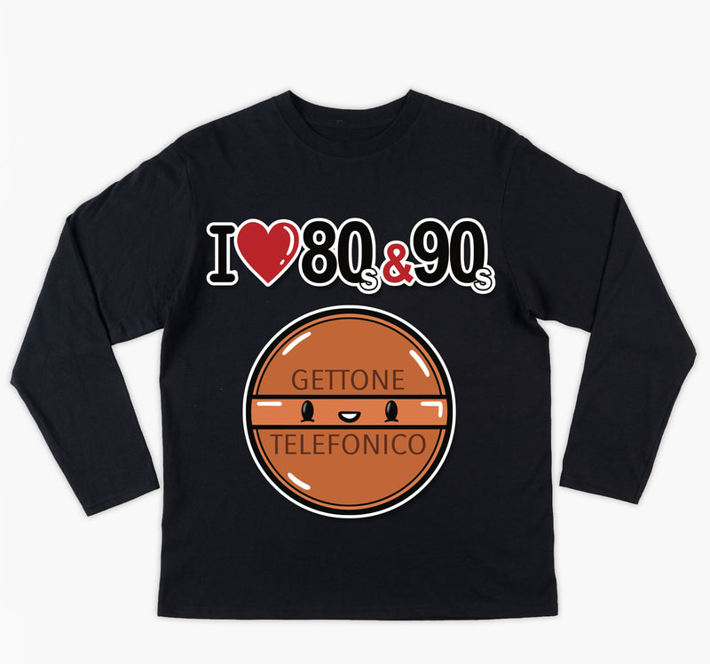T-shirt Donna I LOVE 80/90 GETTONE ( G70009217 ) - Gufetto Brand 