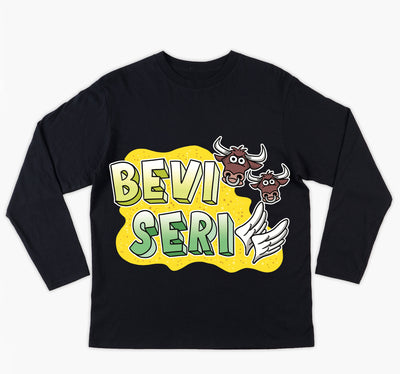 T-shirt Donna REBUS BEVITORI SERIALI ( BS82563258 ) - Gufetto Brand 