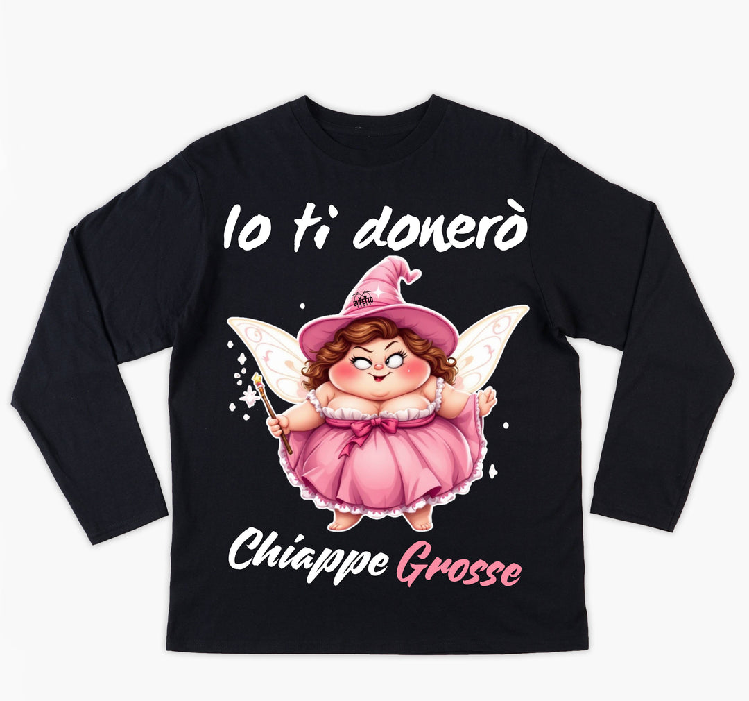 T-shirt Donna Le Fatine Ignoranti CHIAPPE GROSSE ( CG7098452 ) - Gufetto Brand 