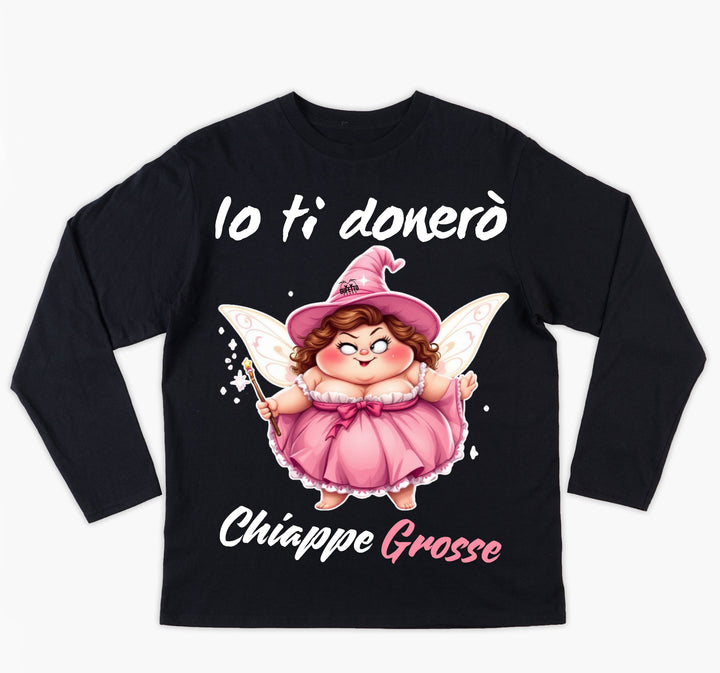 T-shirt Donna Le Fatine Ignoranti CHIAPPE GROSSE ( CG7098452 ) - Gufetto Brand 