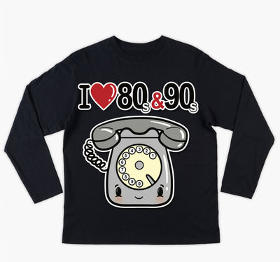 T-shirt Donna I LOVE 80/90 TELEFONO ( T893666578 ) - Gufetto Brand 