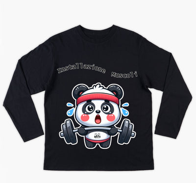 T-shirt Uomo PANDA MUSCOLI ( PA489056789 ) - Gufetto Brand 