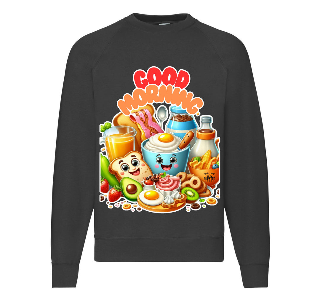 Felpa Classic Uomo Donna GOOD MORNING ( CO094598721 ) - Gufetto Brand 