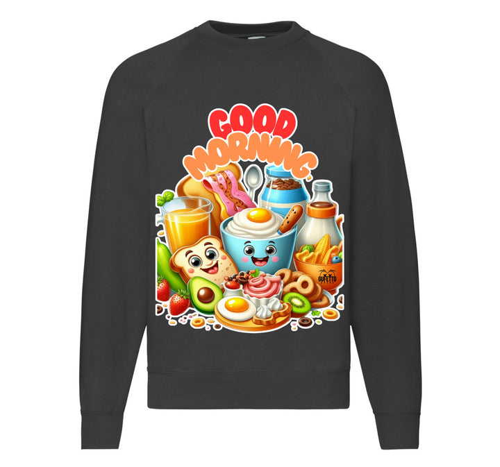 Felpa Classic Uomo Donna GOOD MORNING ( CO094598721 ) - Gufetto Brand 