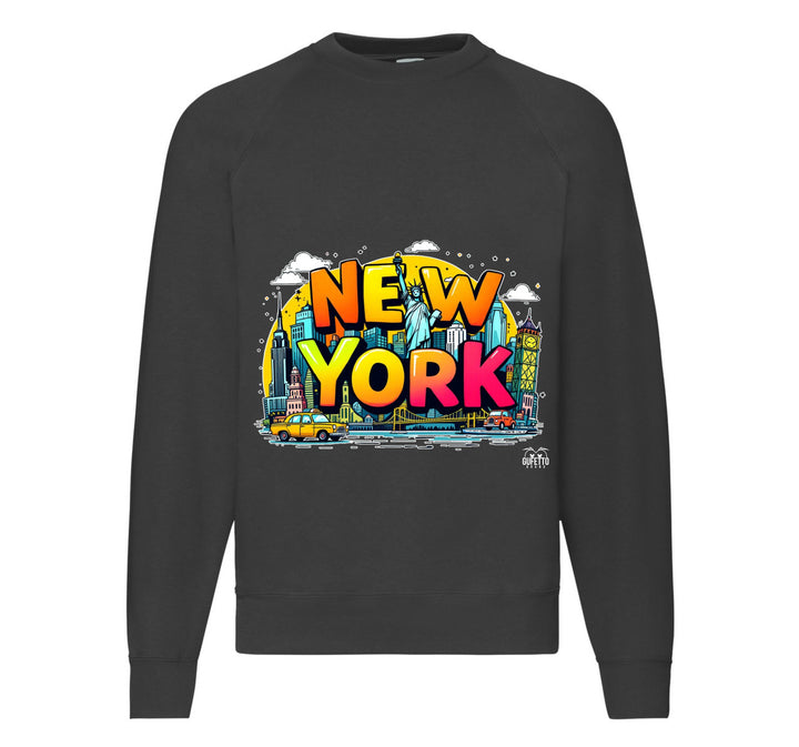 Felpa Classic Uomo Donna NEW YORK ( NY89523156 ) - Gufetto Brand 