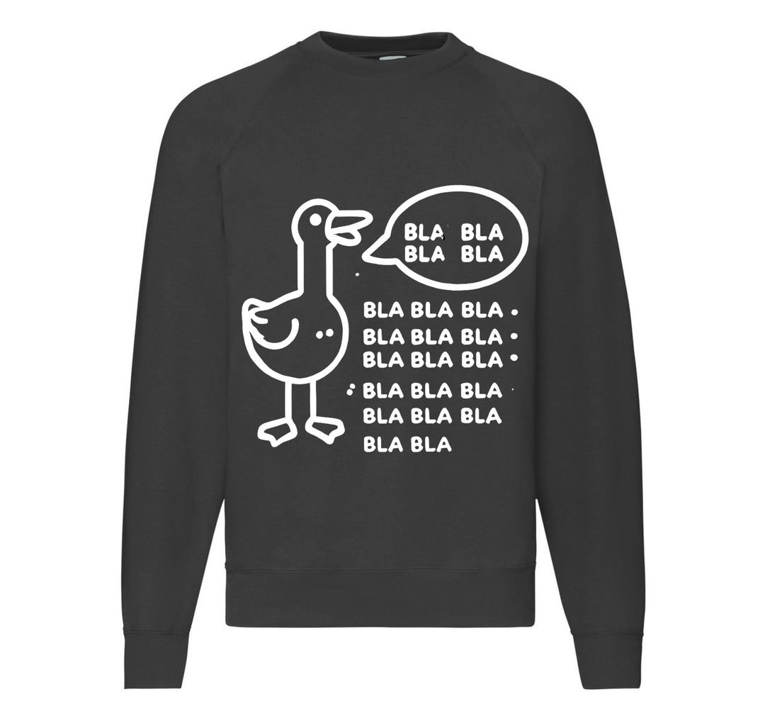 Felpa Classic Uomo Donna BLA BLA BLA ( OC785637465 ) - Gufetto Brand 