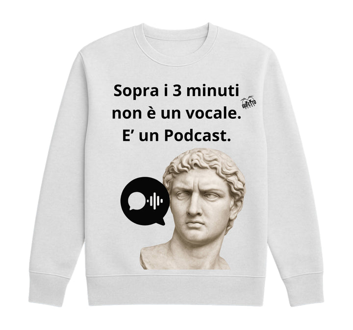 Felpa Classic Uomo Donna PODCAST ( PO1287549653 ) - Gufetto Brand 