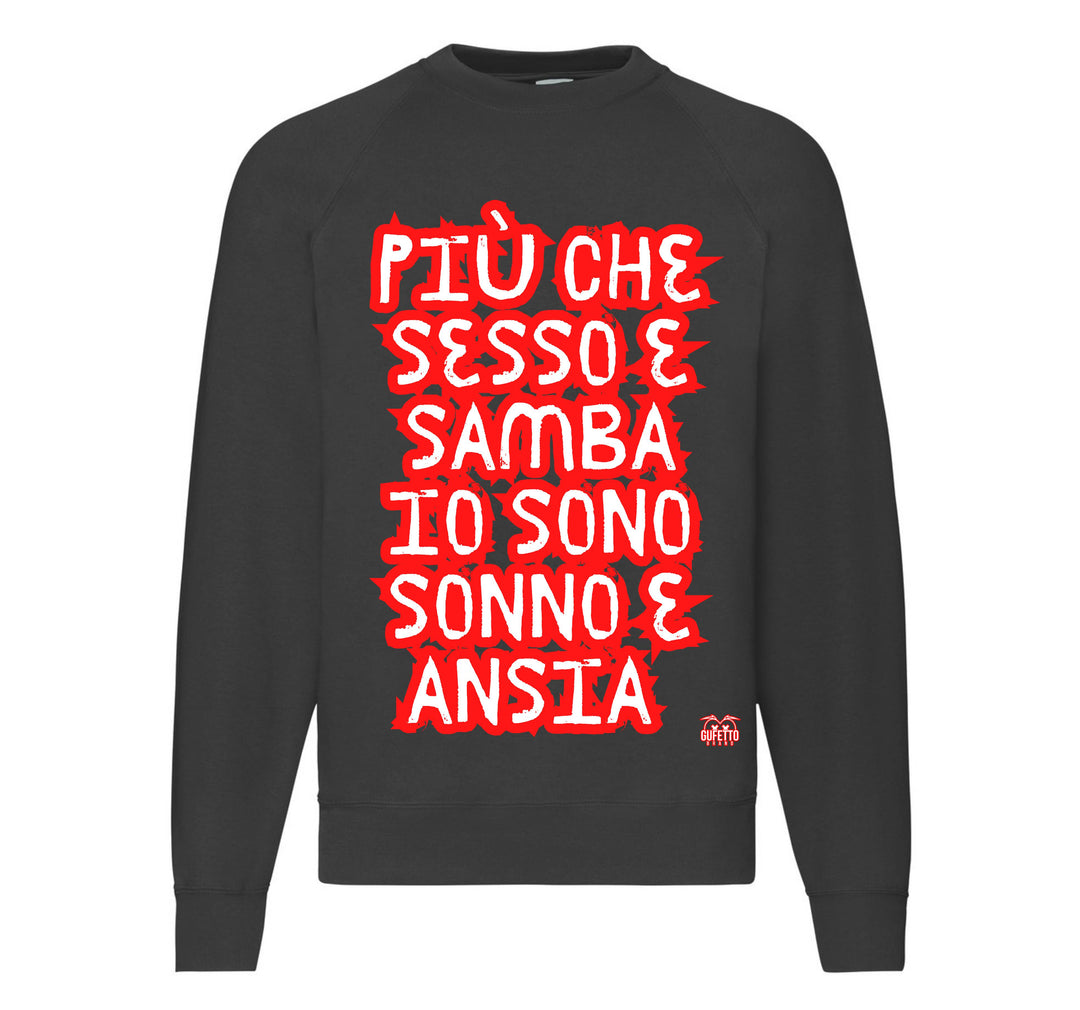 Felpa Classic Uomo Donna SESSO E SAMBA ( SS7809234567 ) - Gufetto Brand 