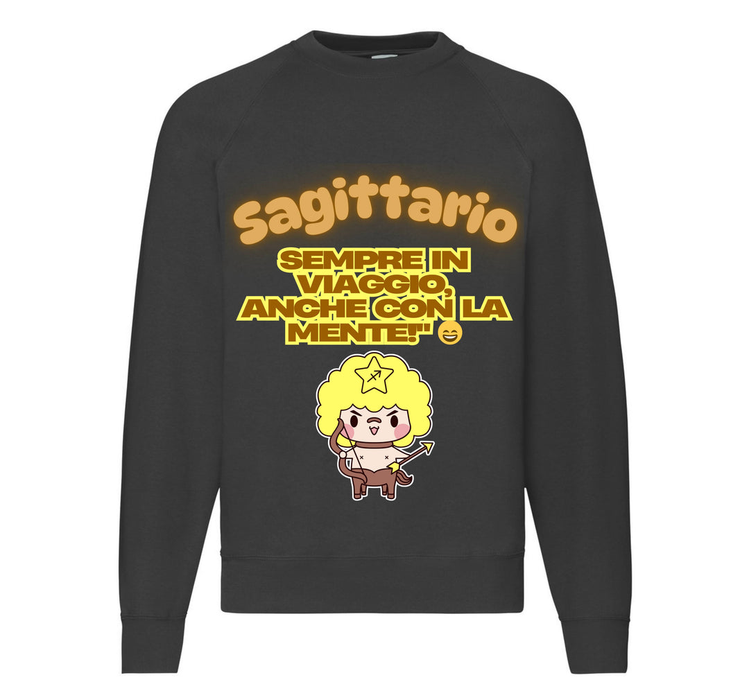 Felpa Classic Uomo Donna SAGITTARIO ( SA8564327 ) - Gufetto Brand 
