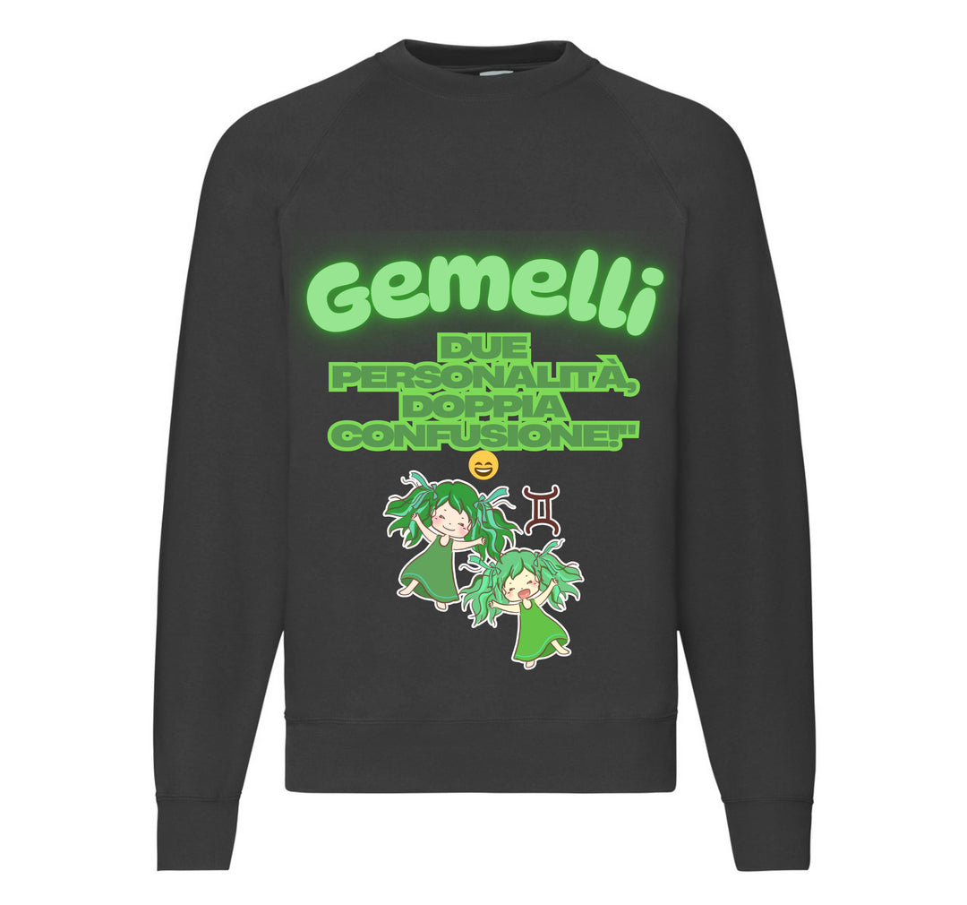 Felpa Classic Uomo Donna GEMELLI ( GE6098765 ) - Gufetto Brand 