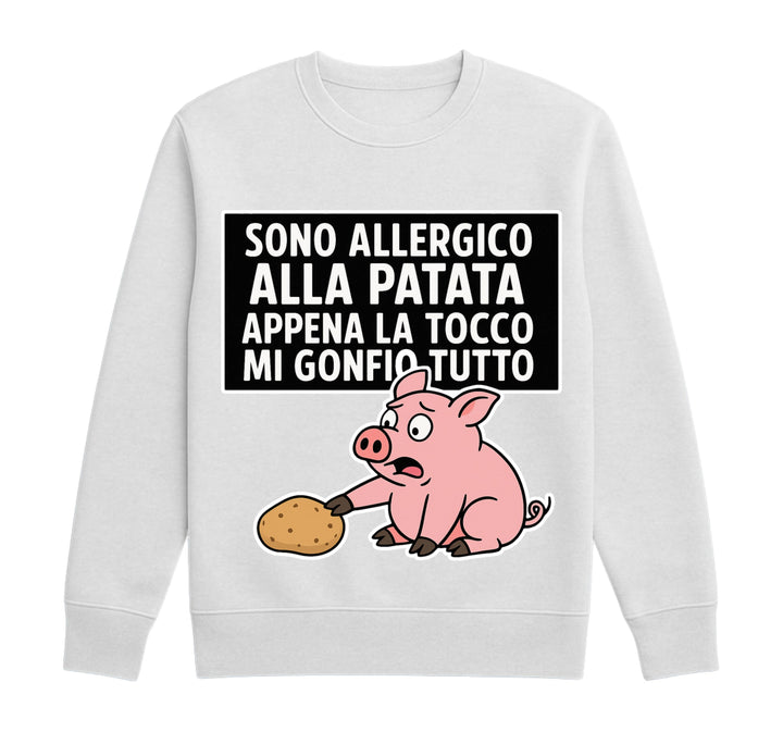 Felpa Classic Uomo Donna ALLERGICO ( MG6573425165 ) - Gufetto Brand 