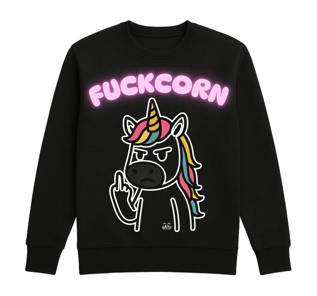 Felpa Classic Uomo Donna FUCKCORN  ( FU45678954 ) - Gufetto Brand 