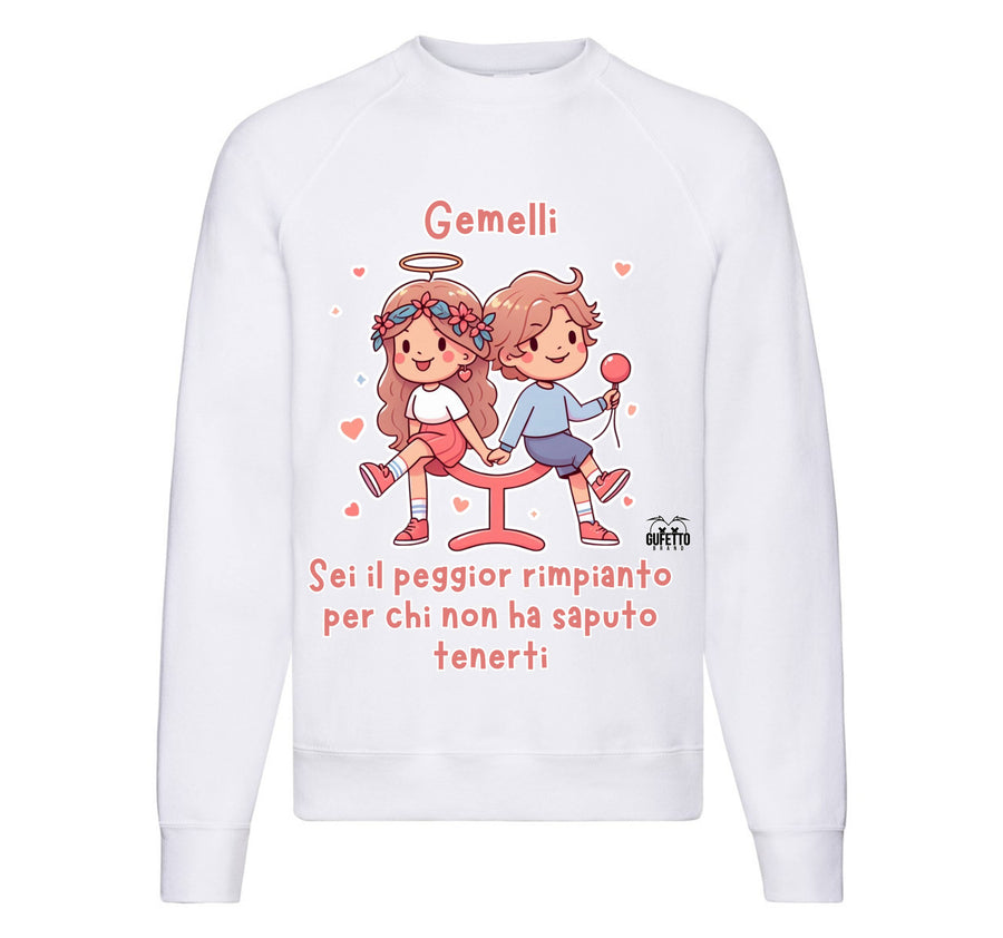 Felpa Classic Uomo Donna GEMELLI ( GE8045670985643 ) - Gufetto Brand 