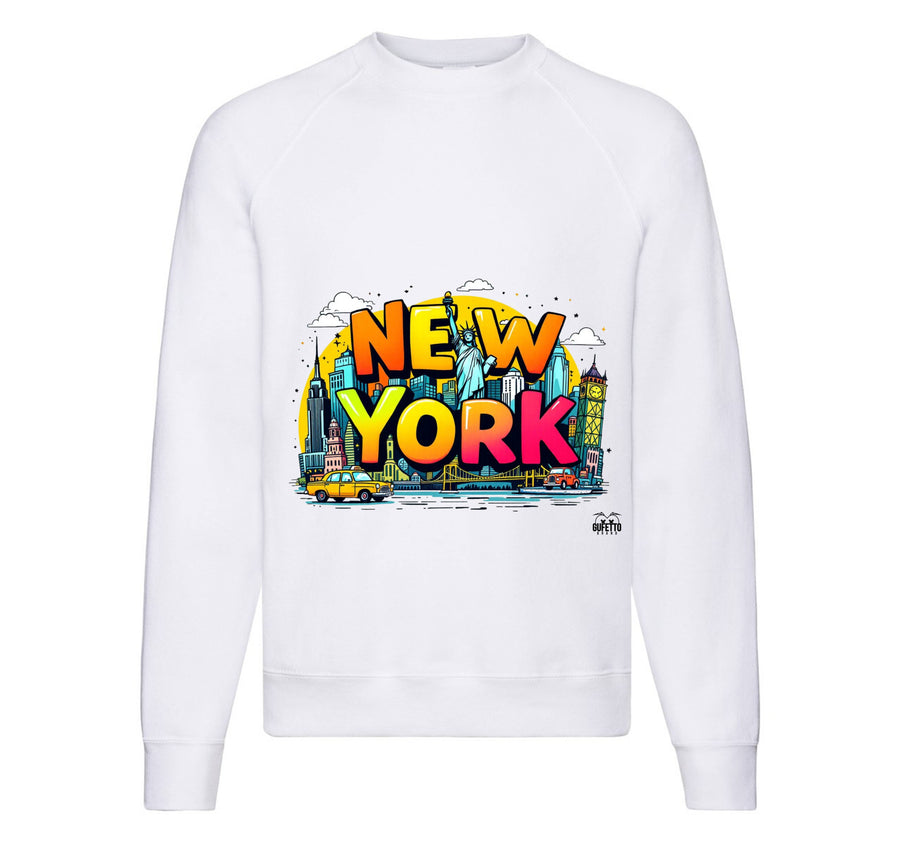 Felpa Classic Uomo Donna NEW YORK ( NY89523156 ) - Gufetto Brand 