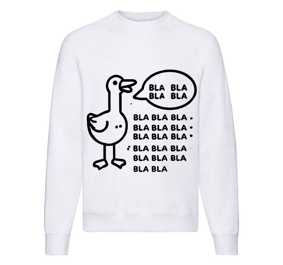 Felpa Classic Uomo Donna BLA BLA BLA ( OC785637465 ) - Gufetto Brand 