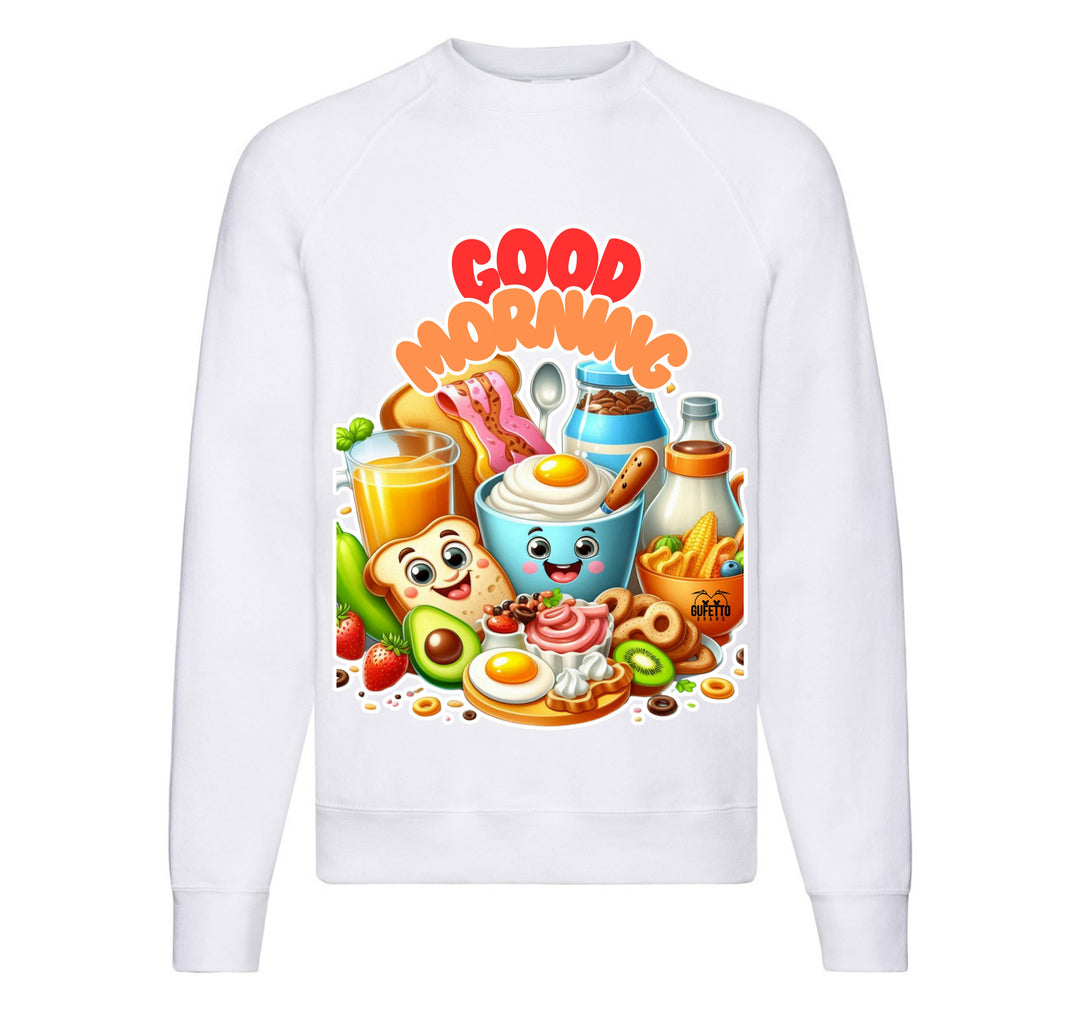 Felpa Classic Uomo Donna GOOD MORNING ( CO094598721 ) - Gufetto Brand 
