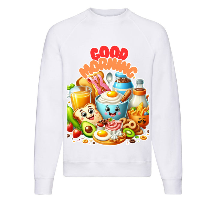 Felpa Classic Uomo Donna GOOD MORNING ( CO094598721 ) - Gufetto Brand 