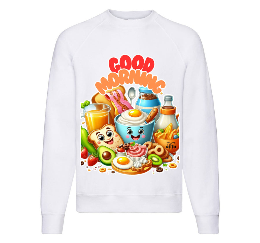 Felpa Classic Uomo Donna GOOD MORNING ( CO094598721 ) - Gufetto Brand 