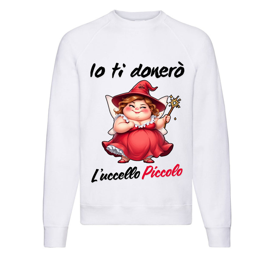 Felpa Classic Uomo Donna Le Fatine Ignoranti UCCELLO PICCOLO ( UP64987564 ) - Gufetto Brand 