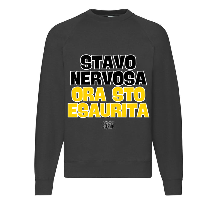 Felpa Classic Uomo Donna NERVOSA ( ST9365734099856 ) - Gufetto Brand 