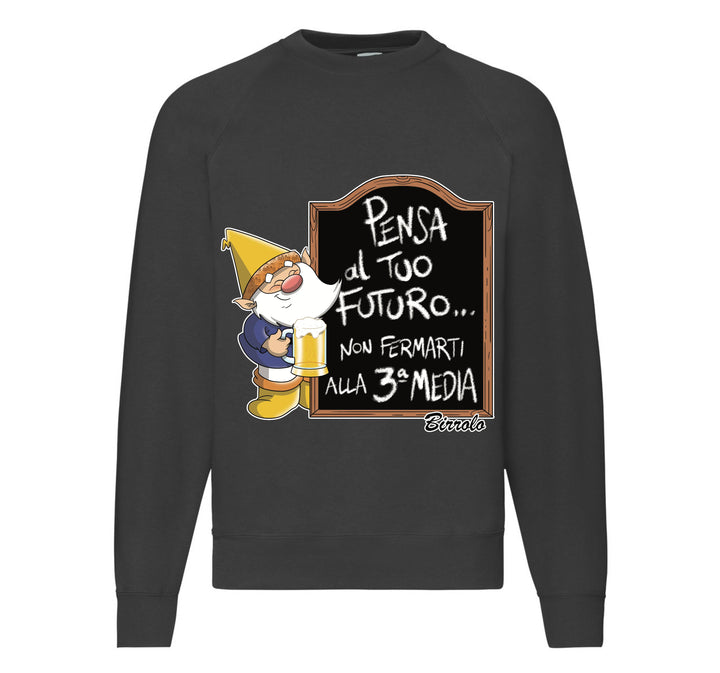 Felpa Classic Uomo Donna BIRROLO TERZA MEDIA ( PE38752985698 ) - Gufetto Brand 