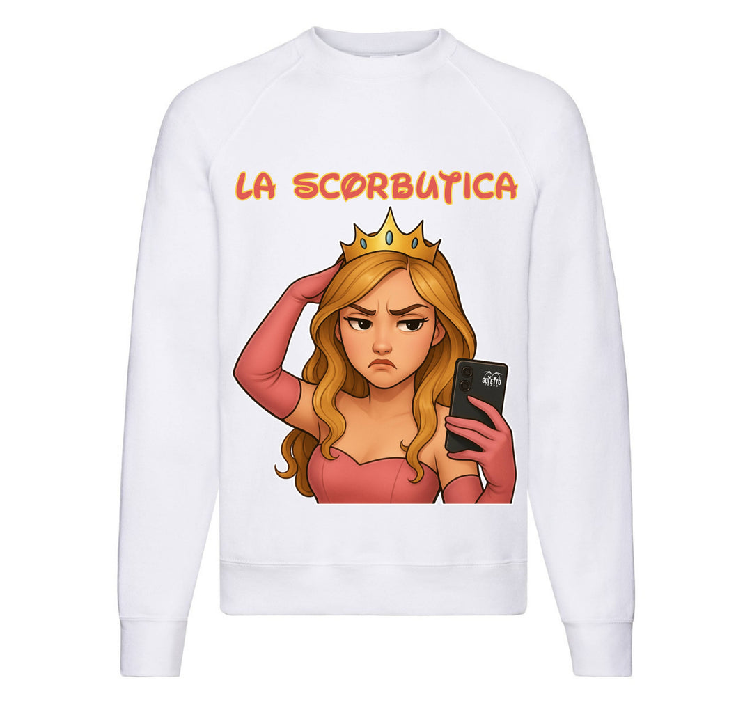 Felpa Classic Uomo Donna Principesse 2.0 LA SCORBUTICA ( SC765743262454 ) - Gufetto Brand 