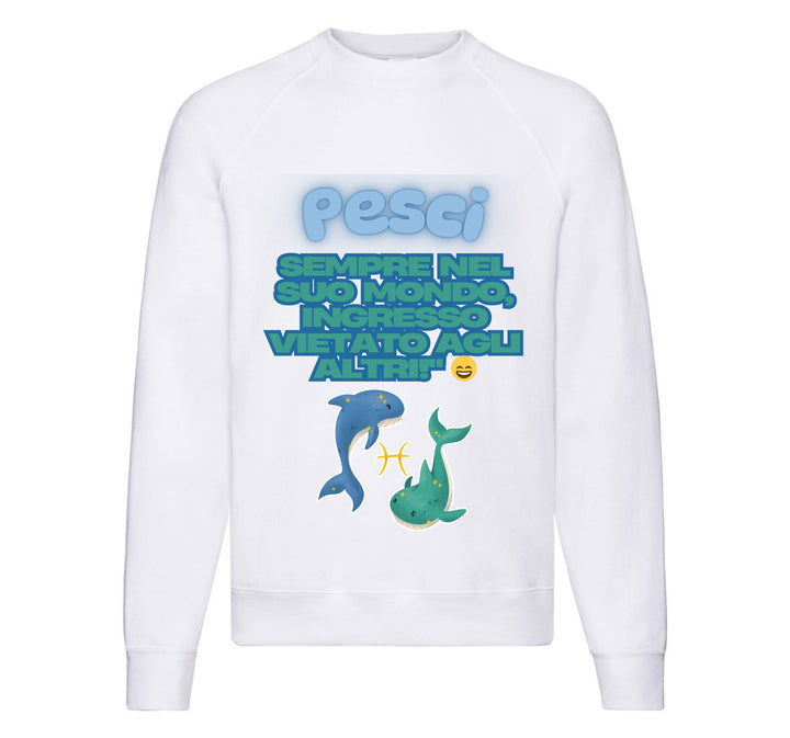 Felpa Classic Uomo Donna PESCI ( PE09765432 ) - Gufetto Brand 