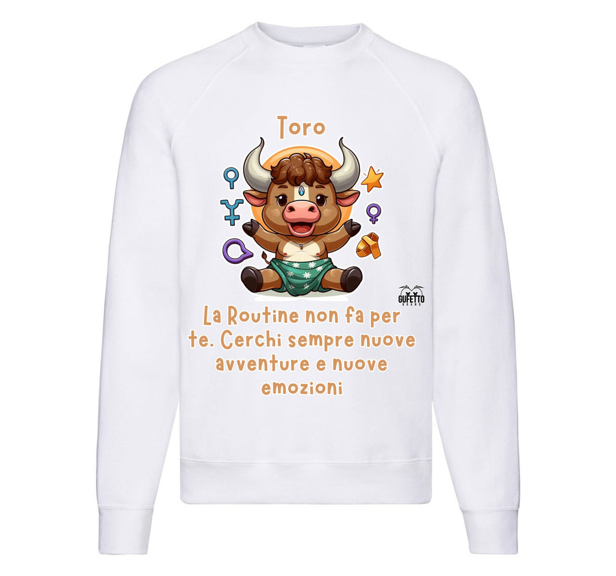 Felpa Classic Uomo Donna TORO ( TO1209876453 ) - Gufetto Brand 