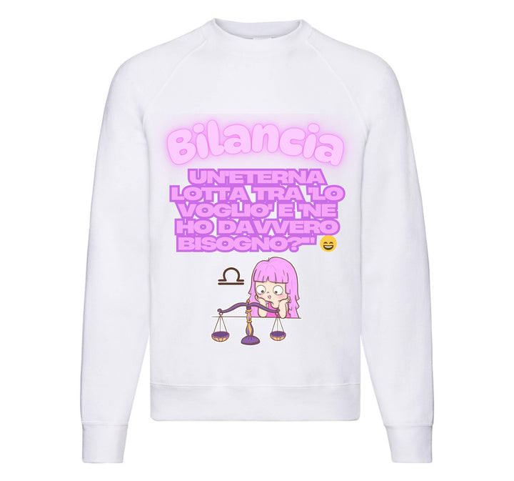 Felpa Classic Uomo Donna BILANCIA ( BI78953265 ) - Gufetto Brand 
