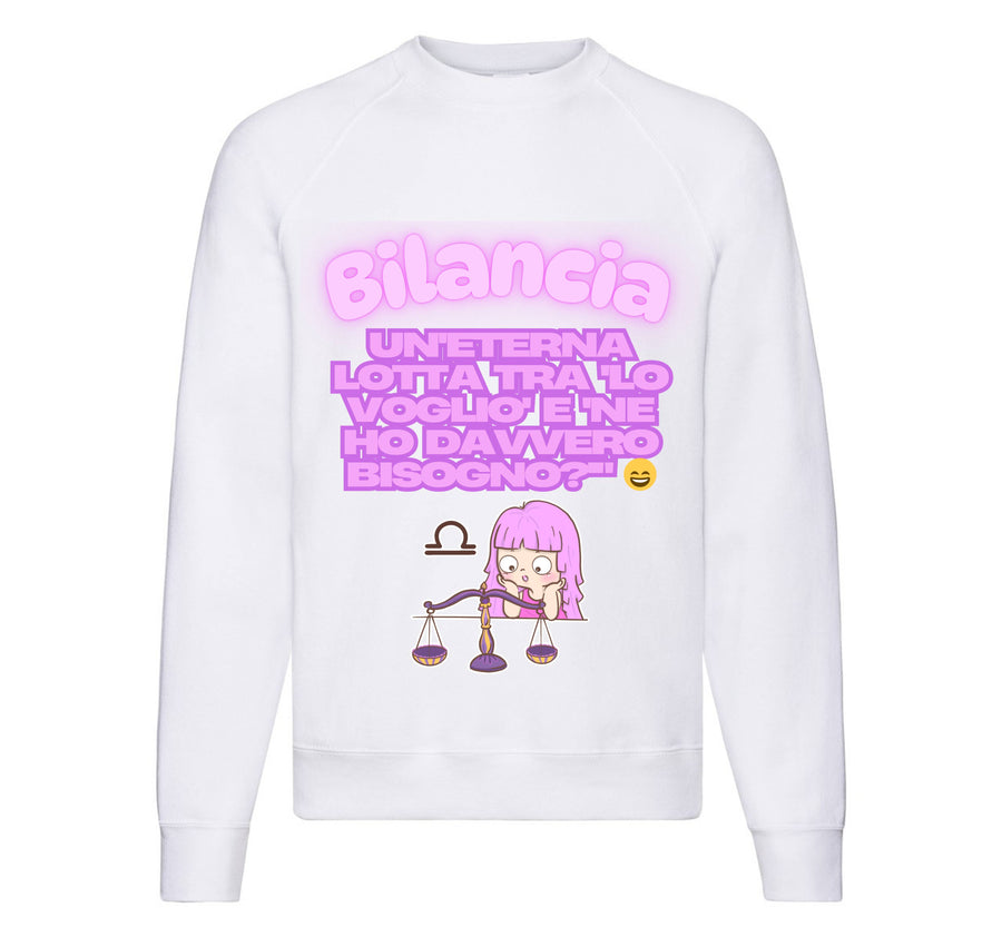 Felpa Classic Uomo Donna BILANCIA ( BI78953265 ) - Gufetto Brand 
