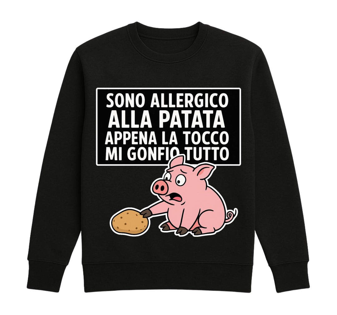 Felpa Classic Uomo Donna ALLERGICO ( MG6573425165 ) - Gufetto Brand 