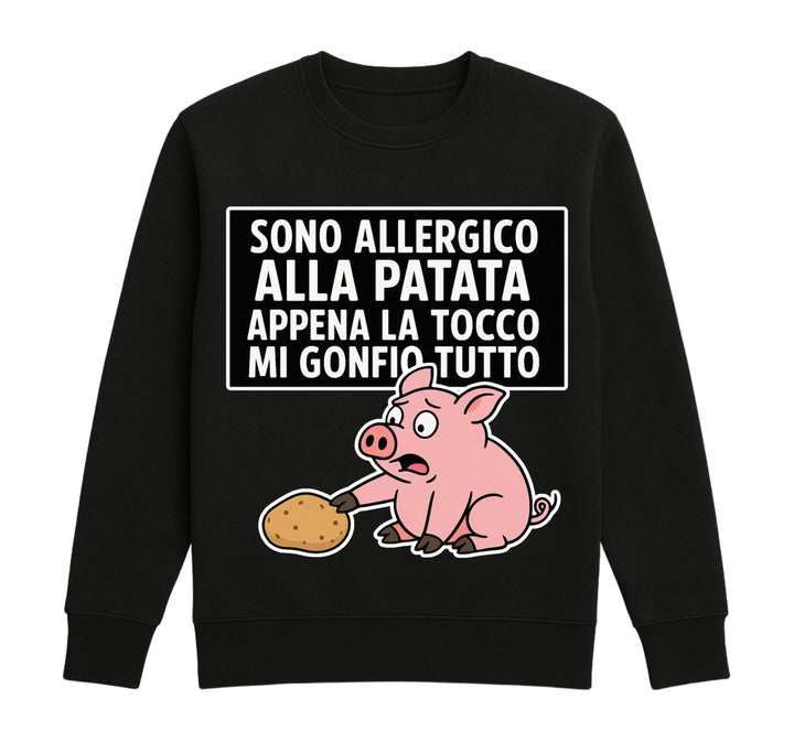 Felpa Classic Uomo Donna ALLERGICO ( MG6573425165 ) - Gufetto Brand 
