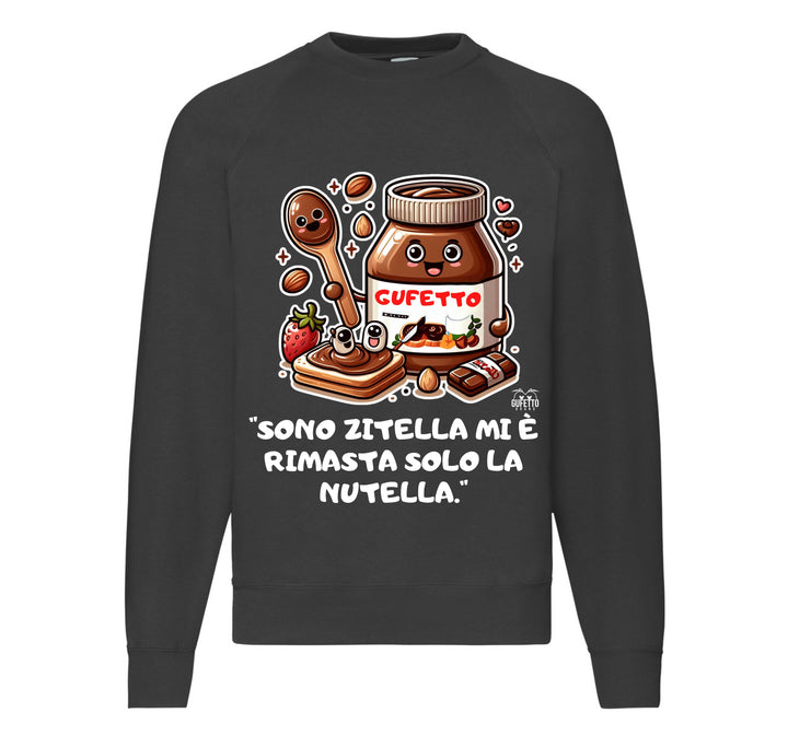 Felpa Classic Uomo Donna NUTELLA ( NU2236598745 ) - Gufetto Brand 