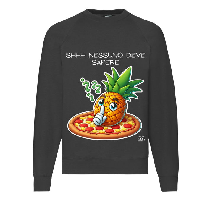 Felpa Classic Uomo Donna PIZZA ANANAS ( AP67893276 ) - Gufetto Brand 