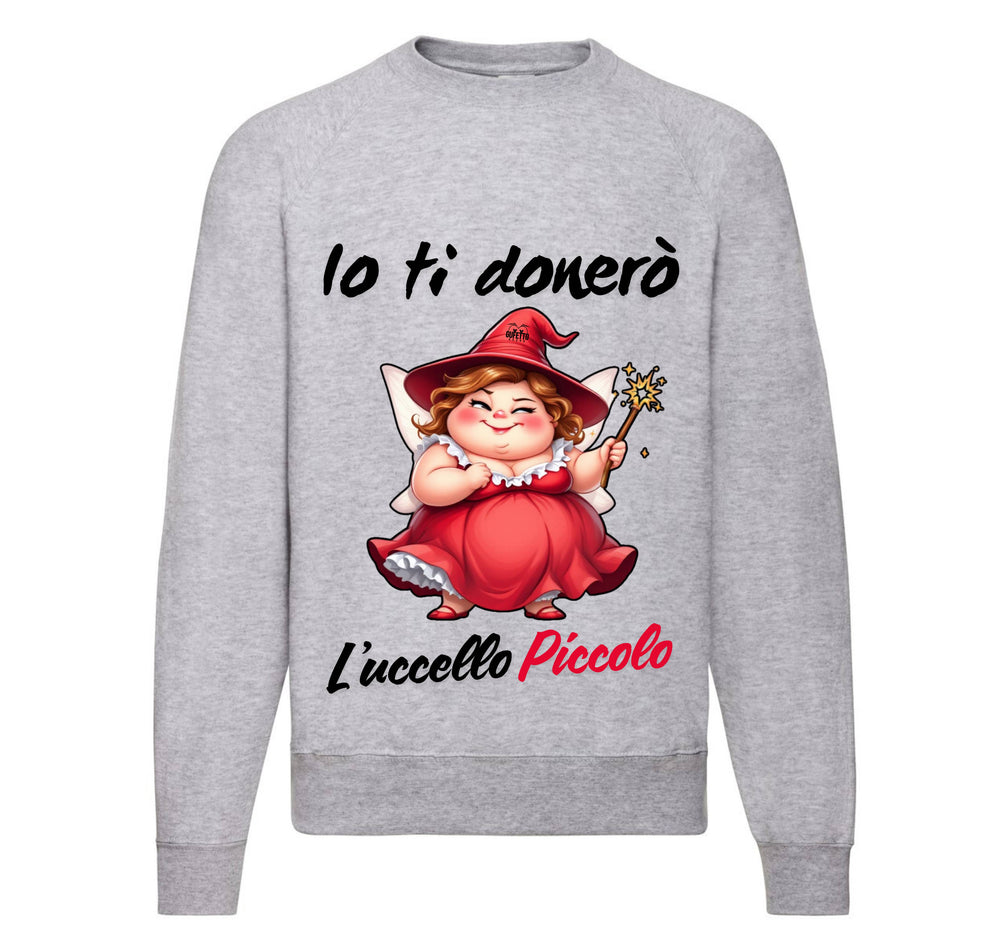 Felpa Classic Uomo Donna Le Fatine Ignoranti UCCELLO PICCOLO ( UP64987564 ) - Gufetto Brand 