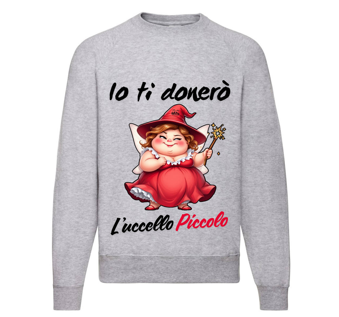 Felpa Classic Uomo Donna Le Fatine Ignoranti UCCELLO PICCOLO ( UP64987564 ) - Gufetto Brand 
