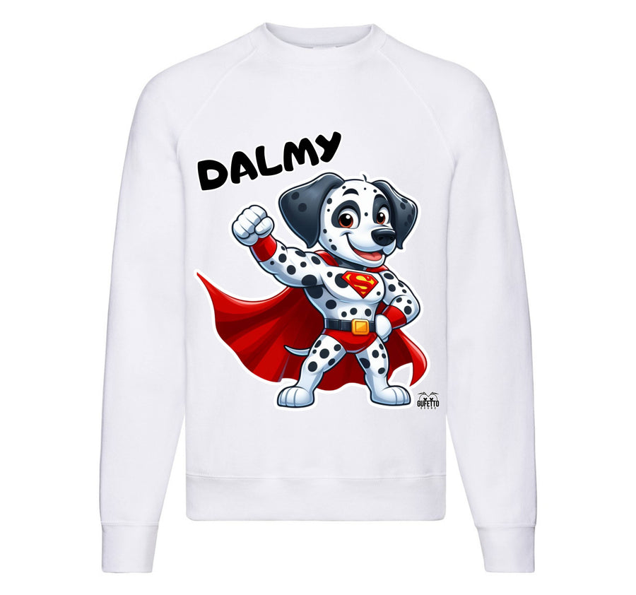Felpa Classic Uomo Donna DALMY SUPER EROE ( DA8936574896 ) - Gufetto Brand 