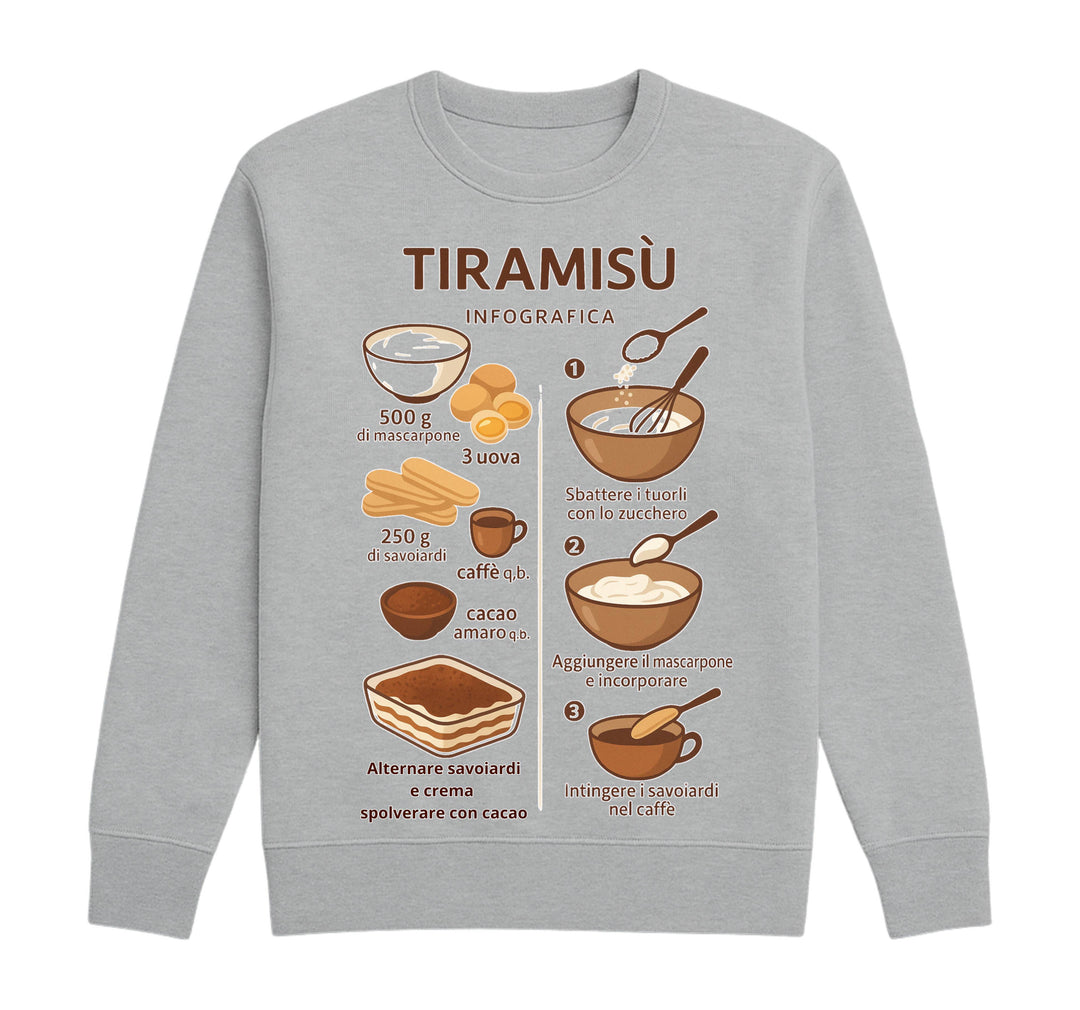 Felpa Classic Uomo Donna TIRAMISU' ( TI709843256 ) - Gufetto Brand 
