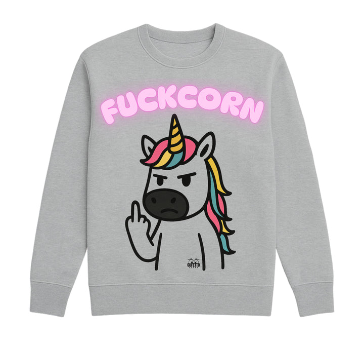 Felpa Classic Uomo Donna FUCKCORN  ( FU45678954 ) - Gufetto Brand 