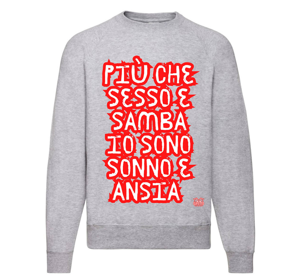 Felpa Classic Uomo Donna SESSO E SAMBA ( SS7809234567 ) - Gufetto Brand 