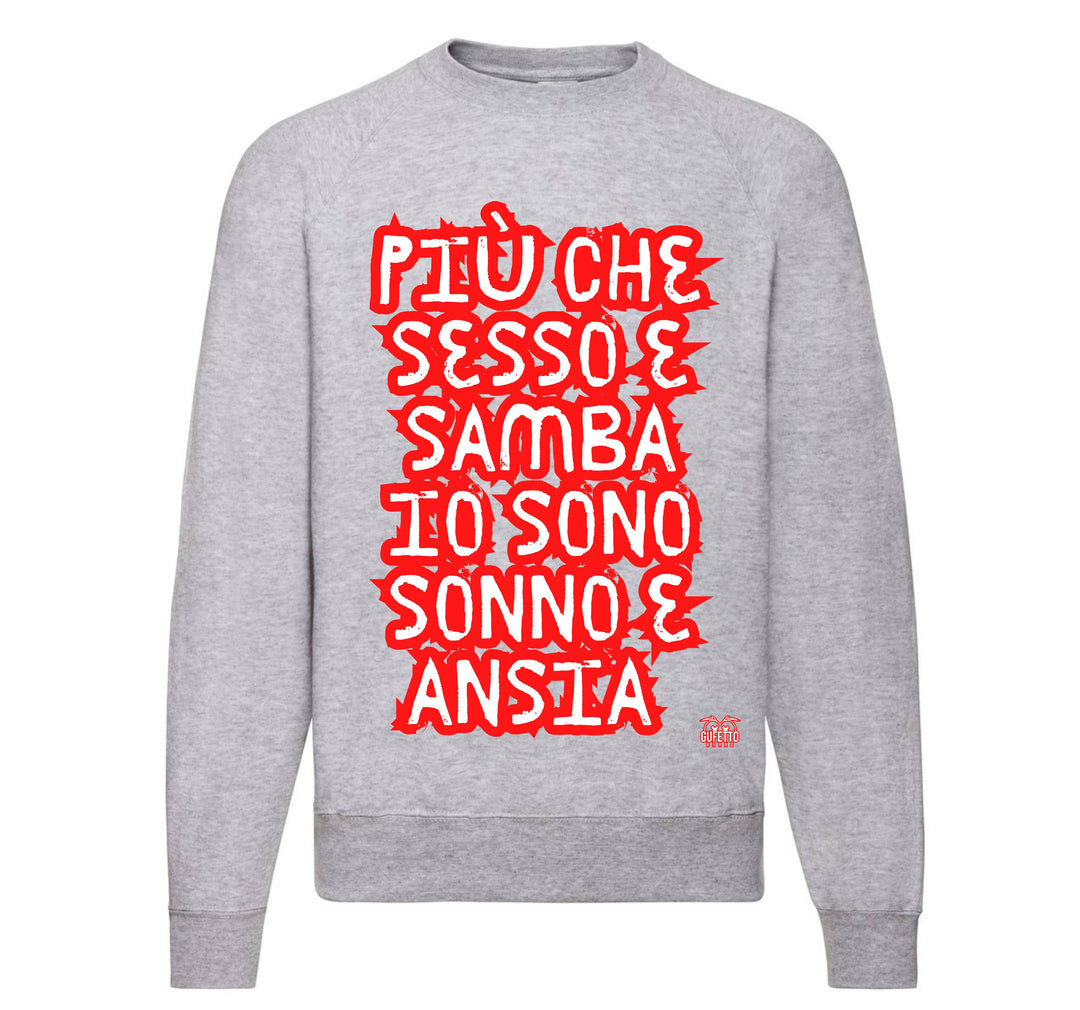 Felpa Classic Uomo Donna SESSO E SAMBA ( SS7809234567 ) - Gufetto Brand 