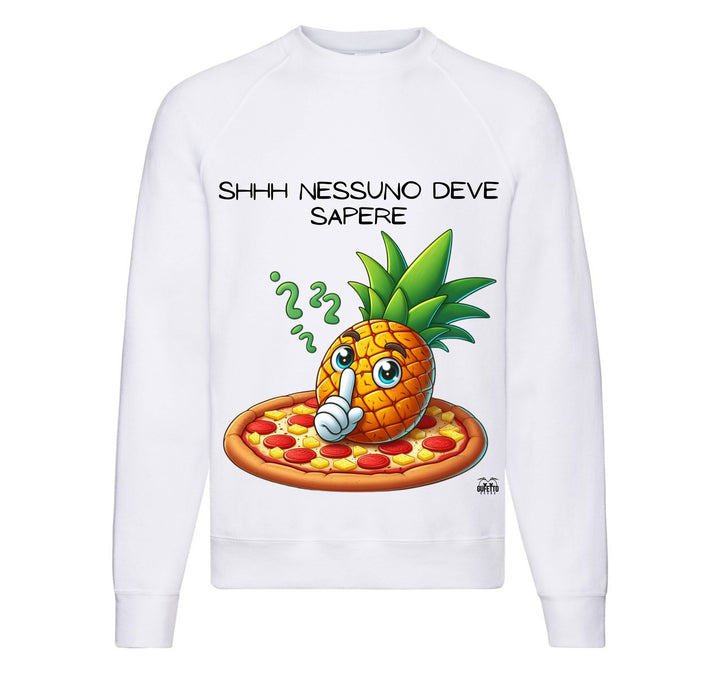 Felpa Classic Uomo Donna PIZZA ANANAS ( AP67893276 ) - Gufetto Brand 