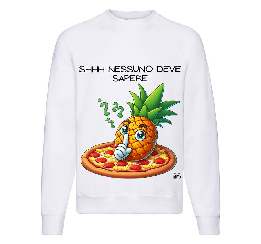 Felpa Classic Uomo Donna PIZZA ANANAS ( AP67893276 ) - Gufetto Brand 